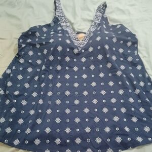Catherine's Navy tankini top size 28